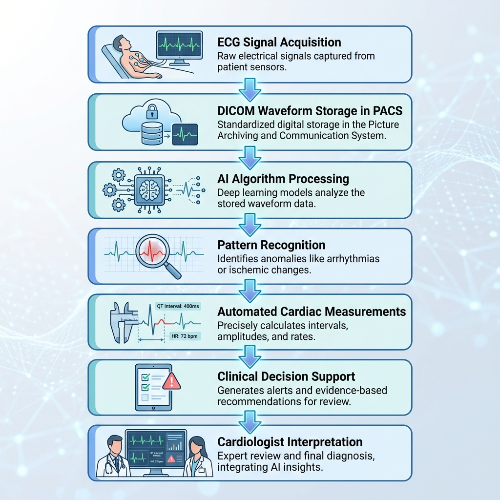 KI-gesteuerte EKG-Analyse in PACS-Plattformen - PostDICOM